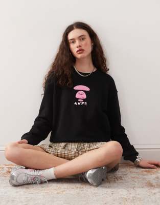 Aape By A Bathing Ape - Sweatshirt in Schwarz mit Logo