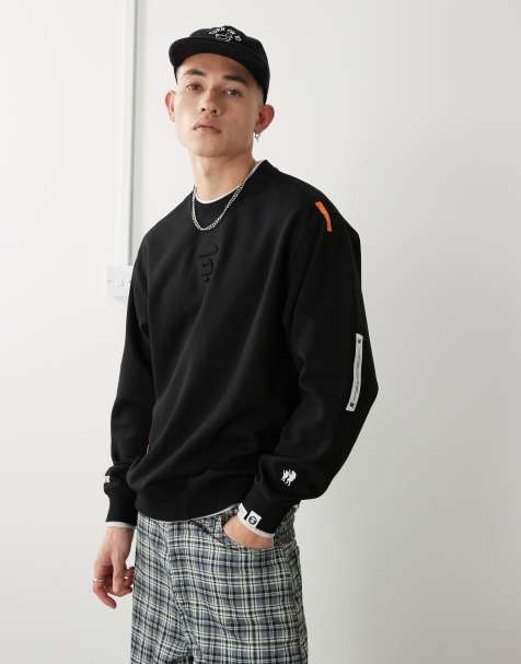 Aape By A Bathing Ape – Sweatshirt in Schwarz mit Logo - view 1