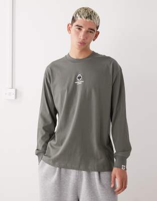 Aape By A Bathing Ape - T-shirt à manches longues coupe carrée - Vert