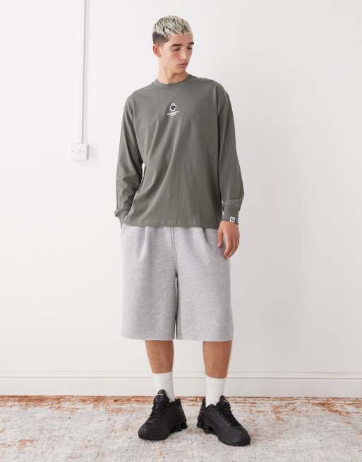 Aape By A Bathing Ape - T-shirt à manches longues coupe carrée - Vert, 2 de 5