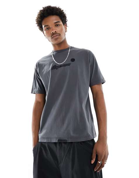 Aape By A Bathing Ape - T-shirt a maniche corte squadrata nero slavato - view 1