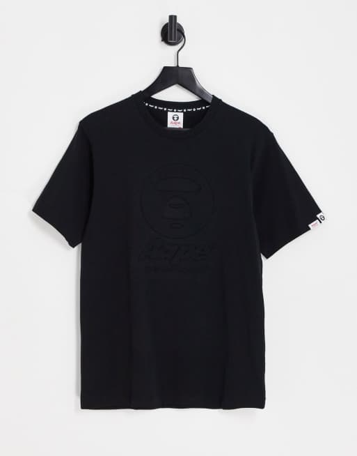 AAPE By A Bathing Ape – T-Shirt in Schwarz mit Logo
