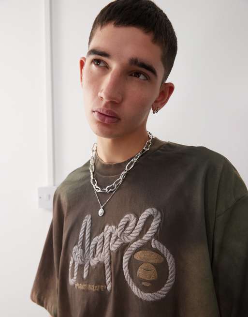 AAPE By A Bathing Ape - T-shirt met camouflageprint in groen, 4 van 4