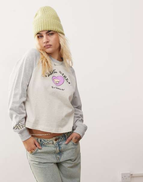 Aape By A Bathing Ape - T-shirt met lange mouwen, contrasterend inzetstuk en logo in multi - view 1