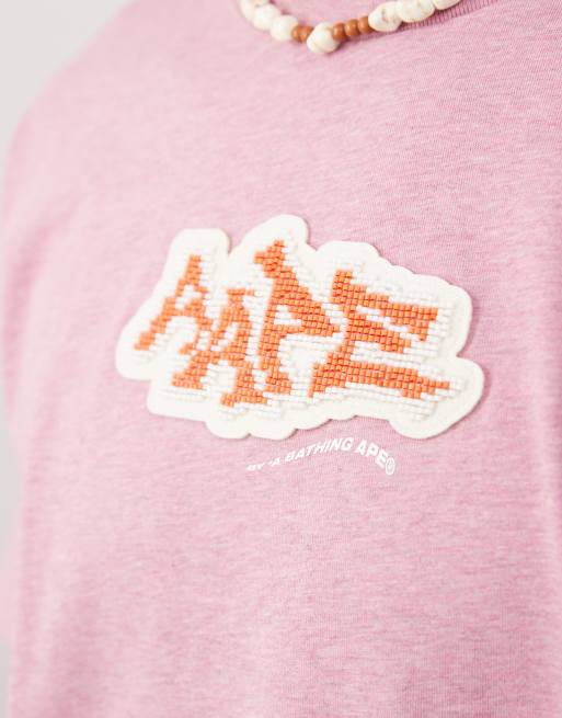 Aape By A Bathing Ape - T-shirt met skaterprint in roze, 3 van 4