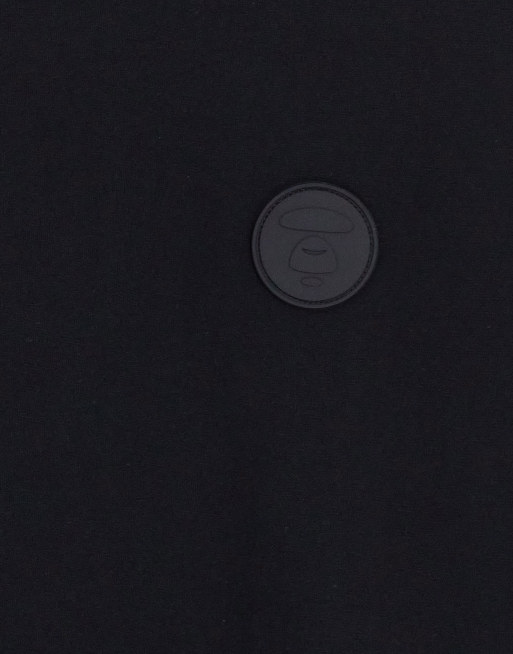 AAPE By A Bathing Ape - T-shirt nera con finto strato sovrapposto, 4 di 4