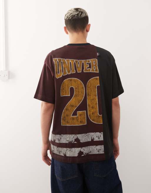 AAPE by A BATHING APE - T-shirt oversize coupe carrée effet coupé-cousu - Multicolore, 3 de 5