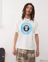 Jack & Jones oversized T-shirt with tokyo back print in white