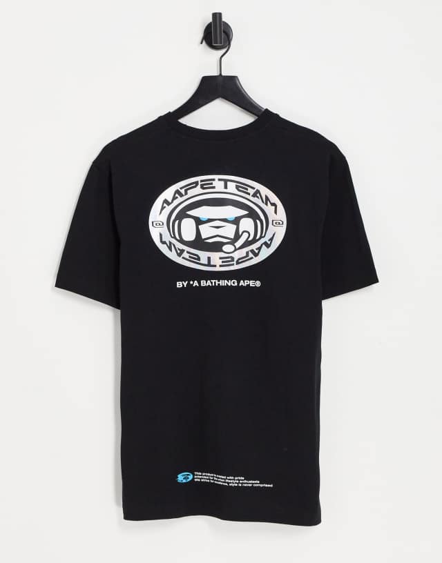 AAPE By A Bathing Ape team t-shirt in black