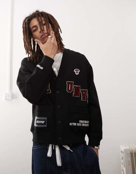 Aape By A Bathing Ape universe cardigan in black - view 1