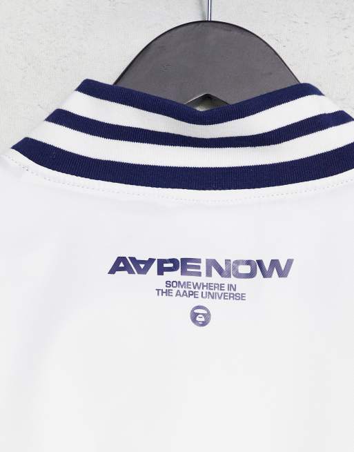 Aape By A Bathing Ape® - Varsity jack in wit, 4 van 4