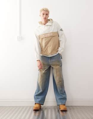Aape by A Bathing Ape - Veste  carreaux lgre  enfiler - Beige - Aape By A Bathing Ape - Modalova