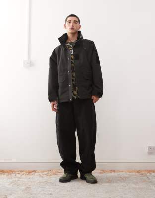 Aape By A Bathing Ape Water Resistant Rain Jacket In Black