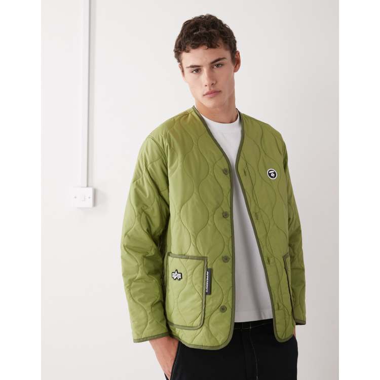 Aape by A Bathing Ape x Alpha Industries padded liner jacket in