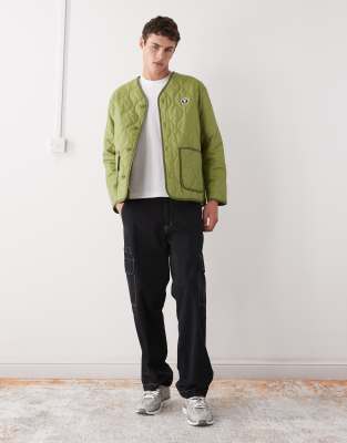 Aape By A Bathing Ape X Alpha Industries Padded Liner Jacket In Green