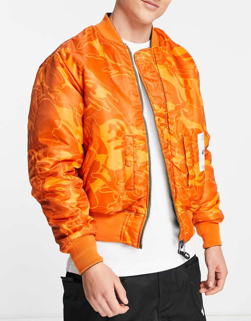 Bape on sale orange jacket