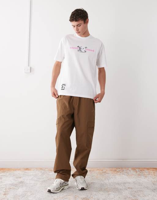 AAPE By A BATHING APE x Erased - T-shirt oversize coupe carrée - Blanc, 2 de 5