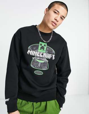 AAPE By A Bathing Ape x Minecraft logo sweatshirt in black