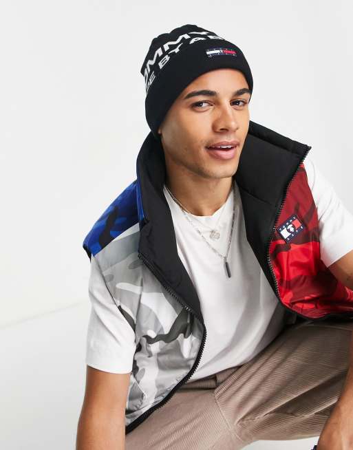 AAPE By A Bathing Ape x Tommy Hilfiger beanie in black