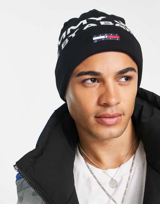 AAPE By A Bathing Ape x Tommy Hilfiger beanie in black