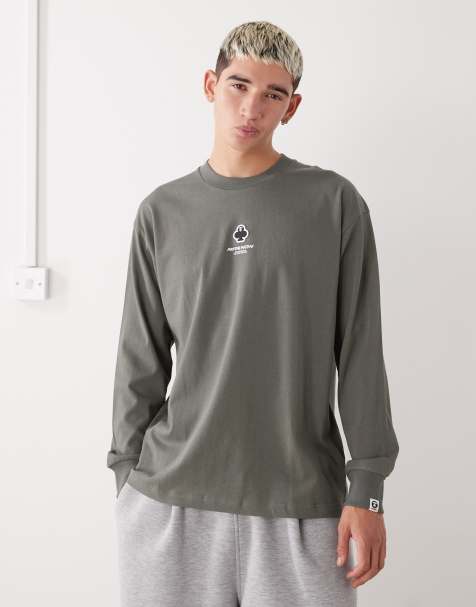 Aape by A Bathing Ape boxy long sleeve t-shirt in green