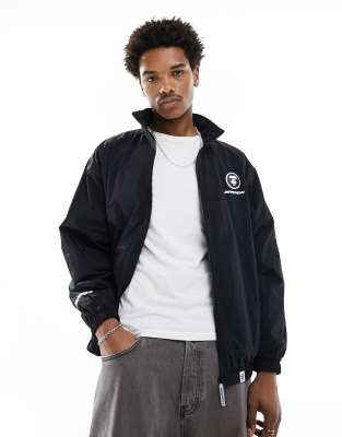 AAPE BY A BATHING APE® Aape By A Bathing Ape zip through nylon jacket in black