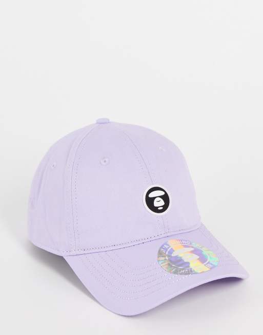 AAPE logo icon cap in purple