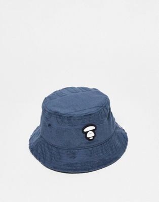 AAPE logo print bucket hat in multi
