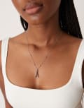 [Abbott Lyon] Abbott Lyon A initial necklace in silver plated waterproof stainless steel No Size SILVER