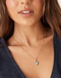 [Abbott Lyon] Abbott Lyon Amazonite clover necklace in 18K gold plated waterproof stainless steel No Size GOLD