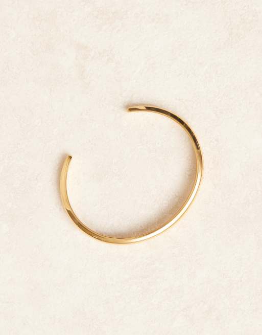 Abbott Lyon - Bracelet bombé en acier inoxydable plaqué or 18ct , 2 de 3