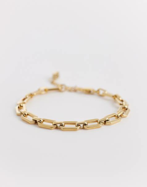 Abbott Lyon - Bracelet chaîne à maillons en acier inoxydable plaqué 18 carats - Doré - view 1