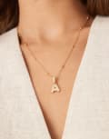 [Abbott Lyon] Abbott Lyon bubble A initial necklace in 18K gold plated waterproof stainless steel No Size GOLD