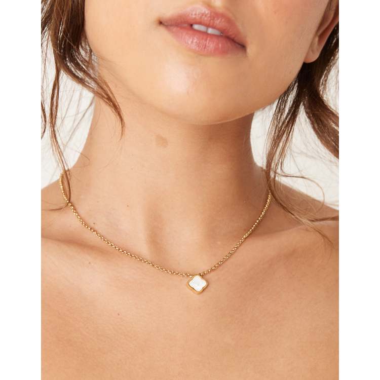 送料税込【Abbott Lyon】Fuchsia Droplet Necklace☆RoseGold♪ Sphere Chain Necklace (Rose Gold)