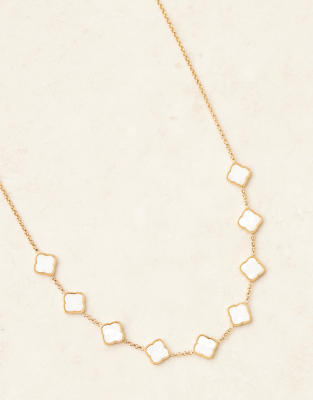 送料関税込【Abbott Lyon】Pearl Stone Diamond Link Necklace♪ 送料関税込【Abbott Lyon】Pearl Stone Diamond Link Necklace
