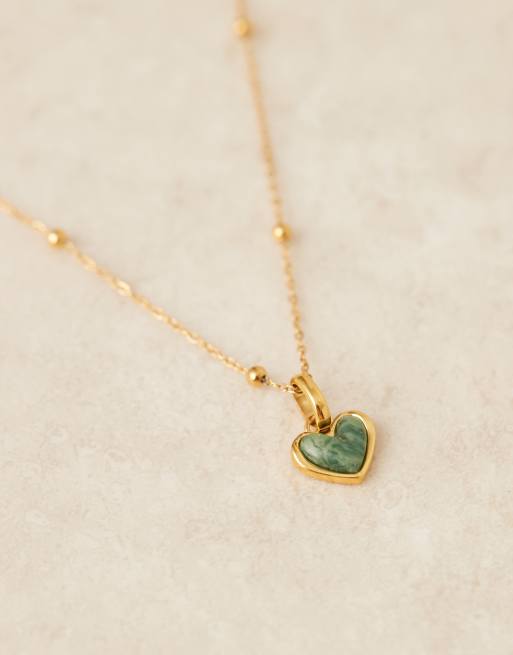 送料税込【Abbott Lyon】A Piece Of My Heart Necklace ☆国内発 Heart Pendant (Gold)