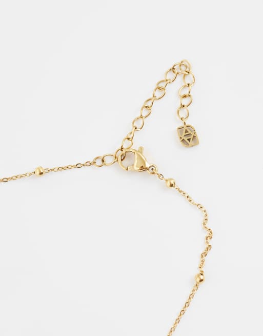 Abbott Lyon green quartz heart pendant necklace in 18k gold plated, 3 of 4