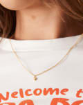 [Abbott Lyon] Abbott Lyon heart pendant necklace in 18k gold plated waterproof stainless steel-Silver No Size GOLD