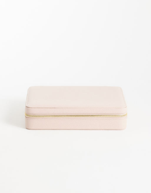 Abbott Lyon large leather jewelry box in blush, 2 of 3