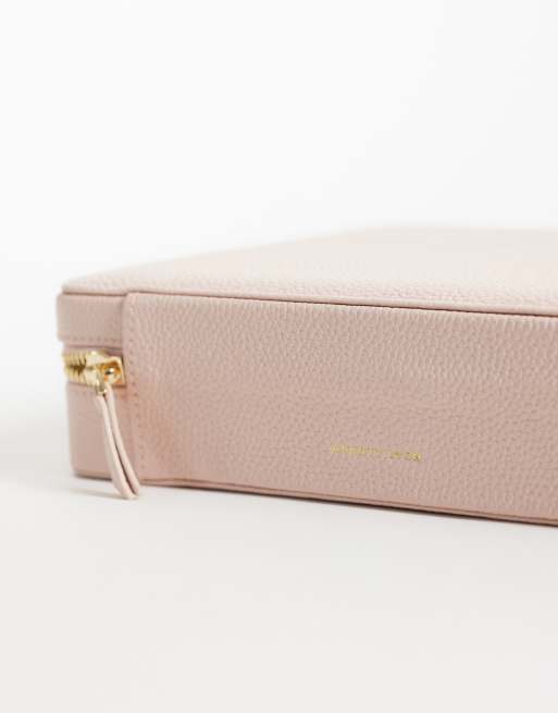 Abbott Lyon large leather jewelry box in blush, 3 of 3