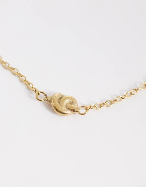 Abbott Lyon - Made Mine - Armbånd i rustfrit stål med 18k guldbelægning med lille knudedetalje, 3 af 3