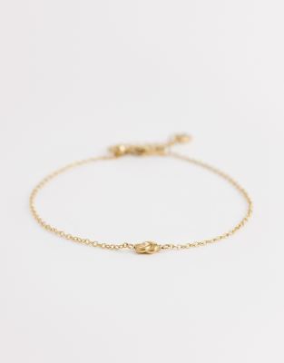 Abbott Lyon - Made Mine - Bracelet à mini nauds en acier inoxydable plaqué 18 carats - Doré