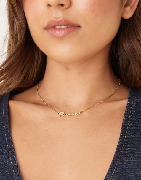 Abbott Lyon mama necklace 18k gold plated waterproof stainless steel - view 1