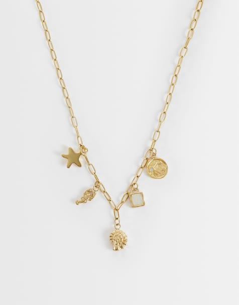 Abbott Lyon ocean charm-halsband 18k guldpläterat - view 1