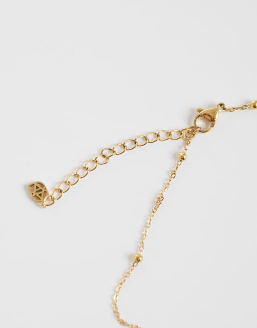 Abbott Lyon pale pink opal cushion pendant necklace in 18k gold plated, 4 of 4