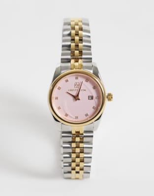 Abbott Lyon Pink Smooth Bezel Belgravia 30mm Watch In Multi