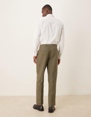 Abercrombie & Fitch Abercombie & Fitch Classic Linen Mix Suit Pants