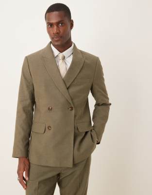 Abercrombie & Fitch Abercombie & Fitch Classic Linen Mix Suit Pants