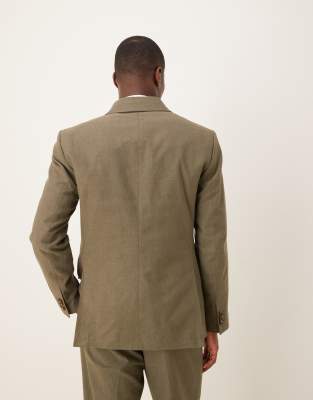 Abercrombie & Fitch Abercombie & Fitch Classic Linen Mix Suit Pants