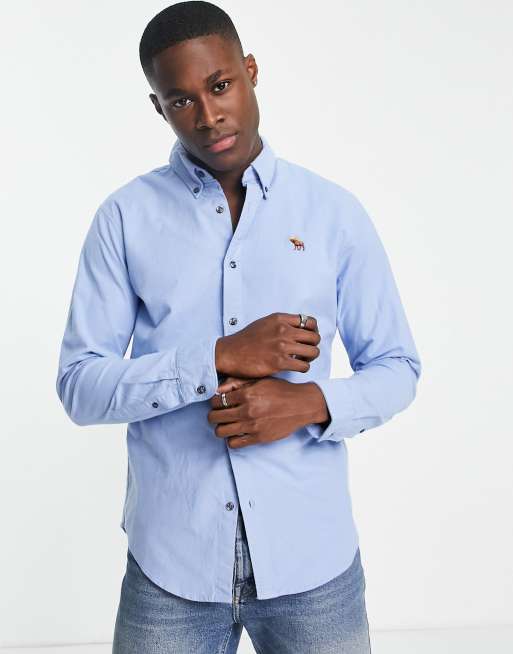 Abercombie & Fitch oxford shirt in blue, 2 of 4